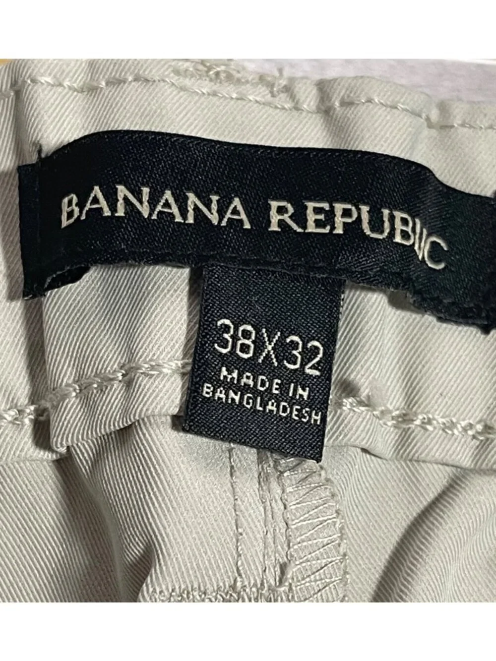 Banana Republic Mens Commuter Flex Pants 38x32 Tan Business Casual Academia
